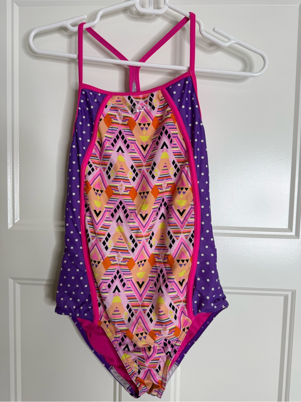 Girls Speedo Multicolor One-Piece Swimsuit Bundle size 14&16 - Picture 5 of 9